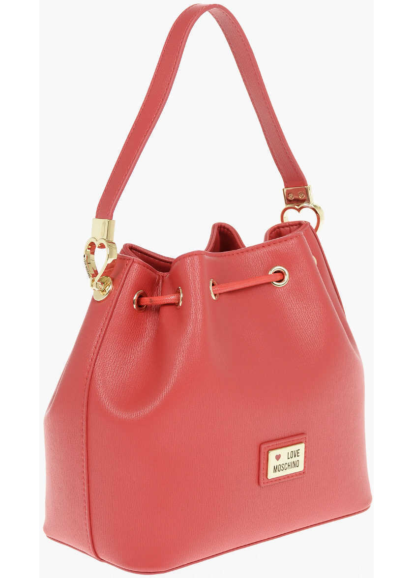 Genti de umar Moschino Love Bucket Bag With Braided Rope Red Femei (BM 9338666) 2