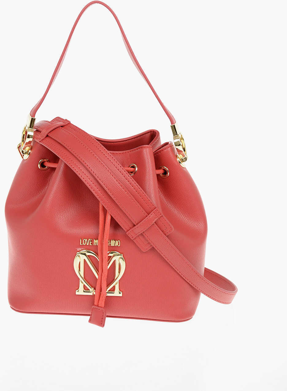 Genti de umar Moschino Love Bucket Bag With Braided Rope Red Femei (BM 9338666) 3