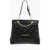 Moschino Love Faux Leather Quilted Shoulder Bag With Monogram Black
