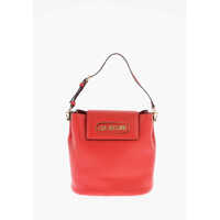 Genti de umar Love Textured Faux Leather Bucket Bag With Magnetic Closure Femei