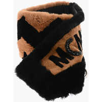 Fulare Two-Tone Real Fur Scarf Femei