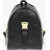 Moschino Love Logoed Shoulder Strap Faux Leather Safety Backpack Black