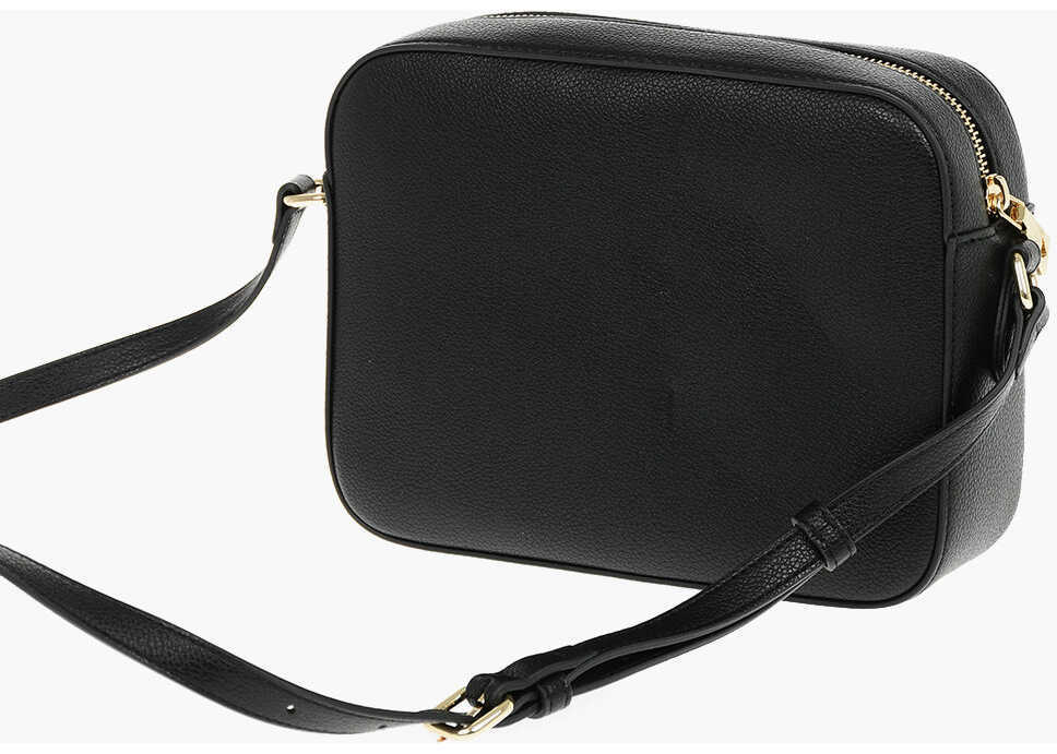 Genti tip postas Moschino Love Textured Faux Leather Camera Bag With Front Pocket Black Femei (BM 9340364) 2