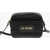 Moschino Love Textured Faux Leather Camera Bag With Front Pocket Black