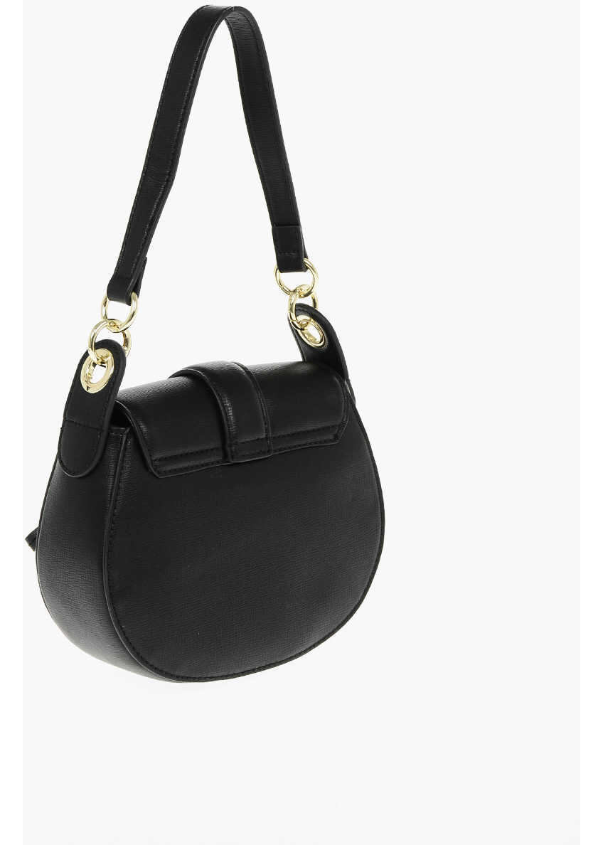 Genti de umar Moschino Love Faux Leather Crossbody Bag With Heart Shaped Charm Black Femei (BM 9340388) 2