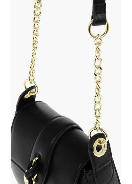 Genti de umar Moschino Love Faux Leather Crossbody Bag With Heart Shaped Charm Black Femei (BM 9340388) 4