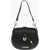 Moschino Love Faux Leather Crossbody Bag With Heart Shaped Charm Black