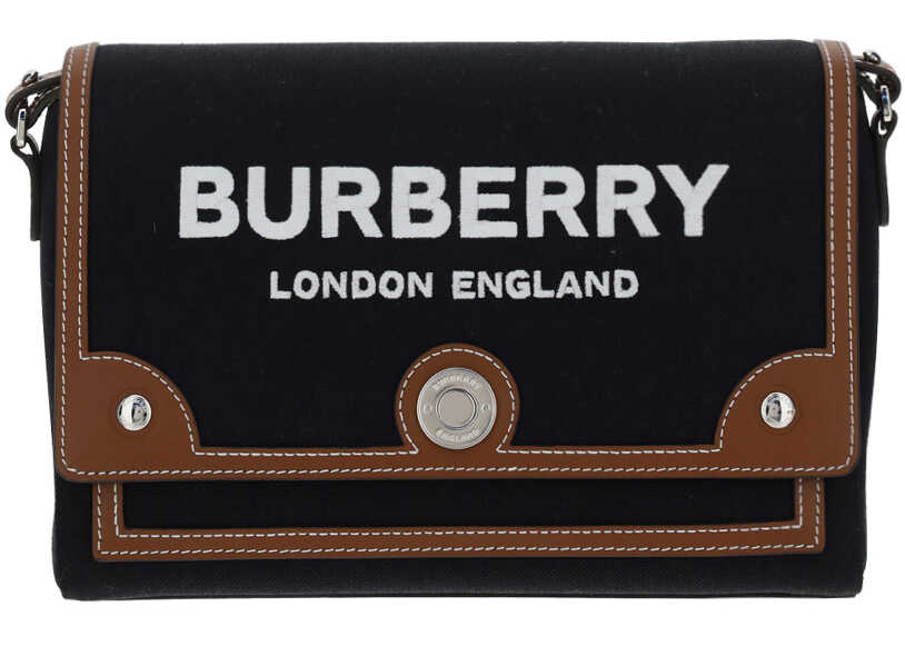 Burberry Note Shoulder Bag BLACK/TAN