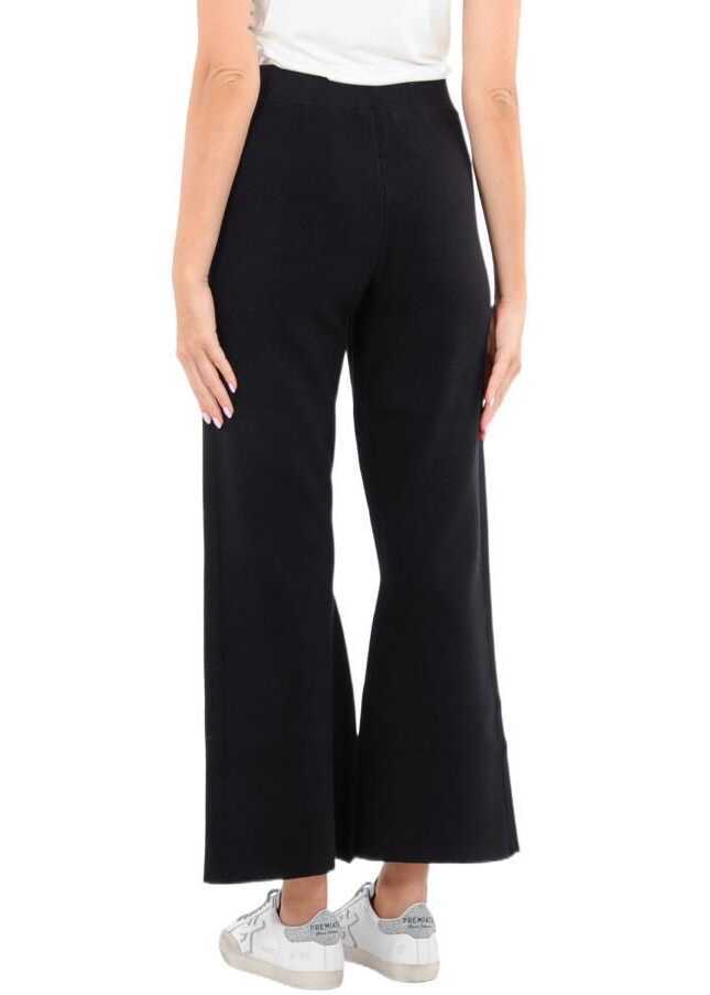 Pantaloni Twin-set Simona Barbieri Other Materials Pants BLACK Femei (BM 9341688) 2