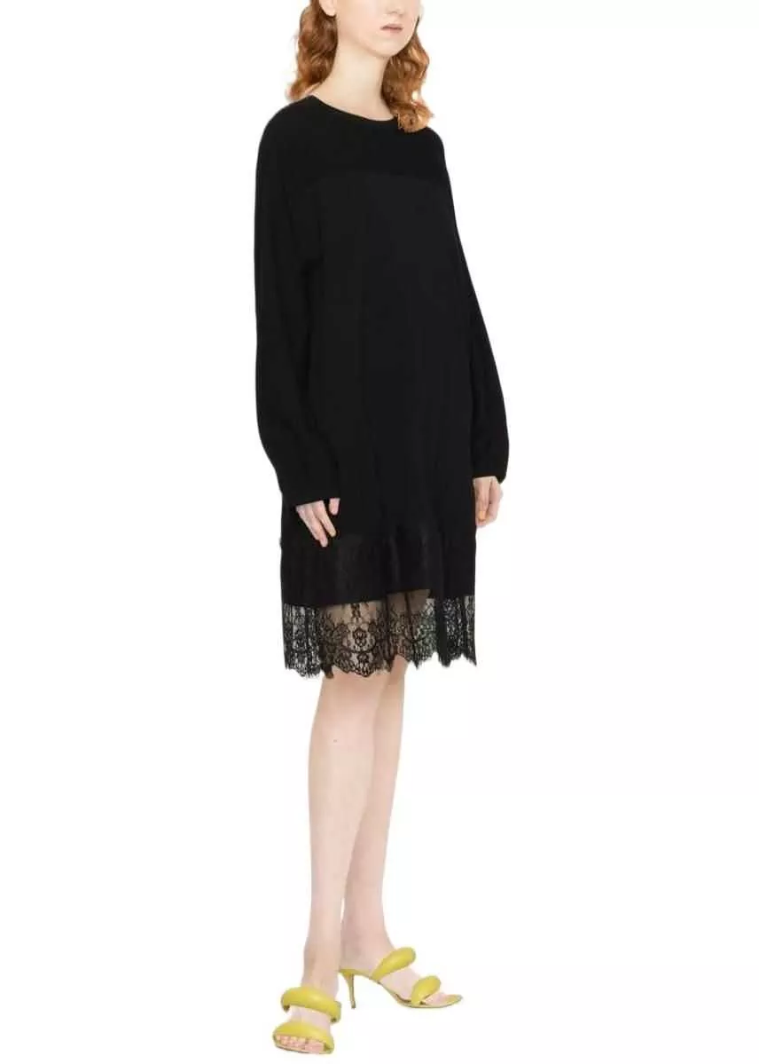 Rochii Twin-set Simona Barbieri Viscose Dress BLACK Femei (BM 9341691) 2