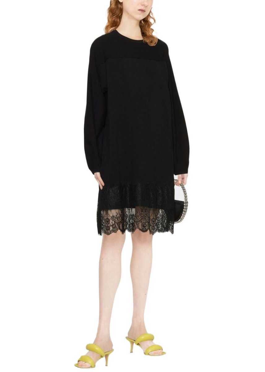 Rochii Twin-set Simona Barbieri Viscose Dress BLACK Femei (BM 9341691) 3