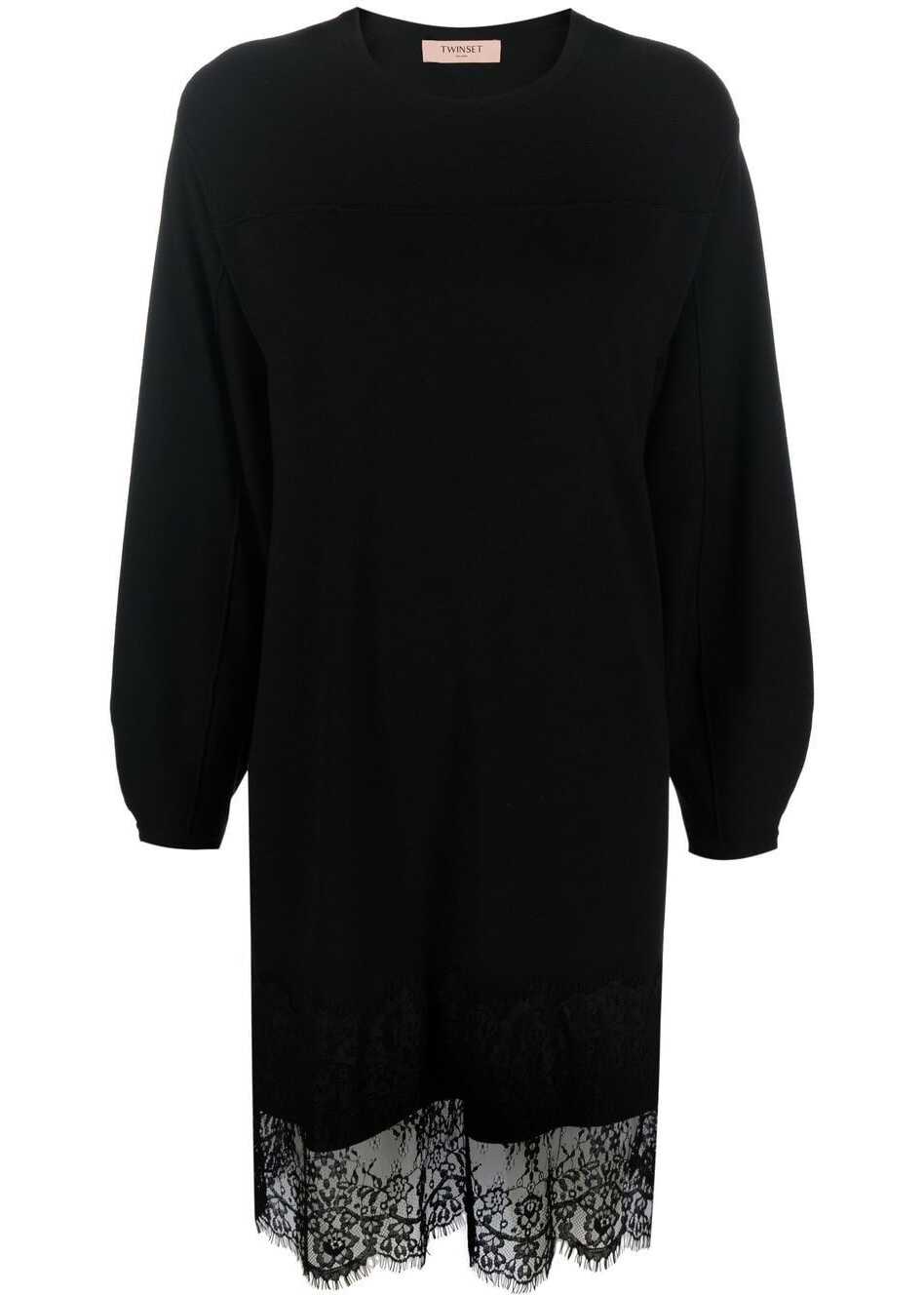 Twin-set Simona Barbieri Viscose Dress* BLACK