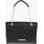 Moschino Love Quilted Faux Leather Tote Bag With Maxi Monogram Black