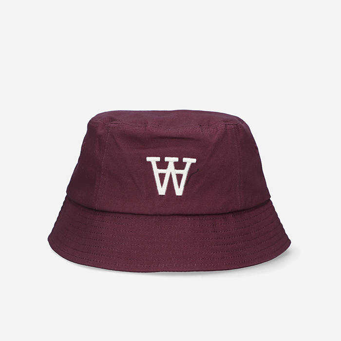 Wood Wood Hat Dex AA Bucket Hat 10230813-7083 burgundy red