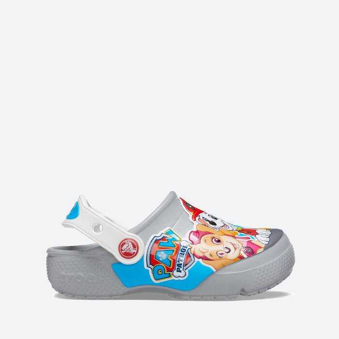 Crocs Flaps Fun Lab Paw Patrol Clog Kids 206276 LIGHT GREY SZARY