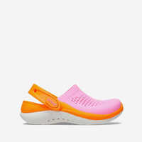 Slapi Crocs Lite Ride 360 Kids Clog 206712 TAFFY PINK/ORANGE ZING Baieti