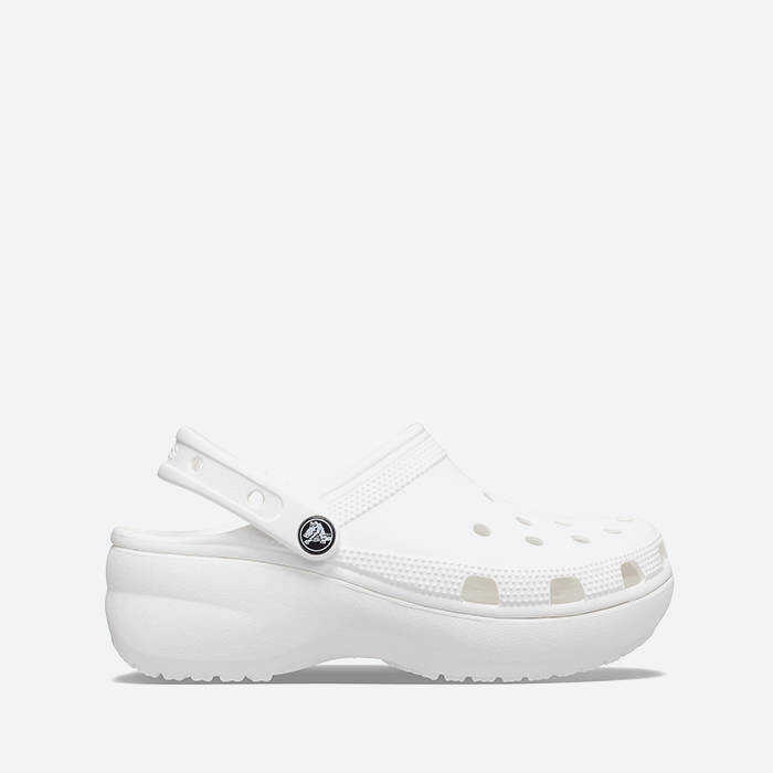 Crocs Classic Platform women 206750 WHITE flip flops WHITE