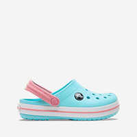 Slapi Crocs Crocband Kids Clog 207006 ICE BLUE / WHITE Baieti
