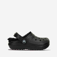 Slapi Flaps Crocs Classic Lined Clog Kids 207010 BLACK / BLACK Baieti