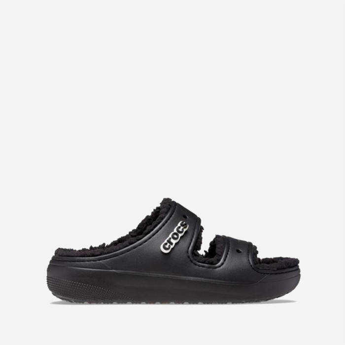 Crocs Classic cozy Sandal 207446 BLACK / BLACK black