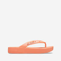 Slapi Crocs Classic Platform Flip 207714 PAPAYA Femei