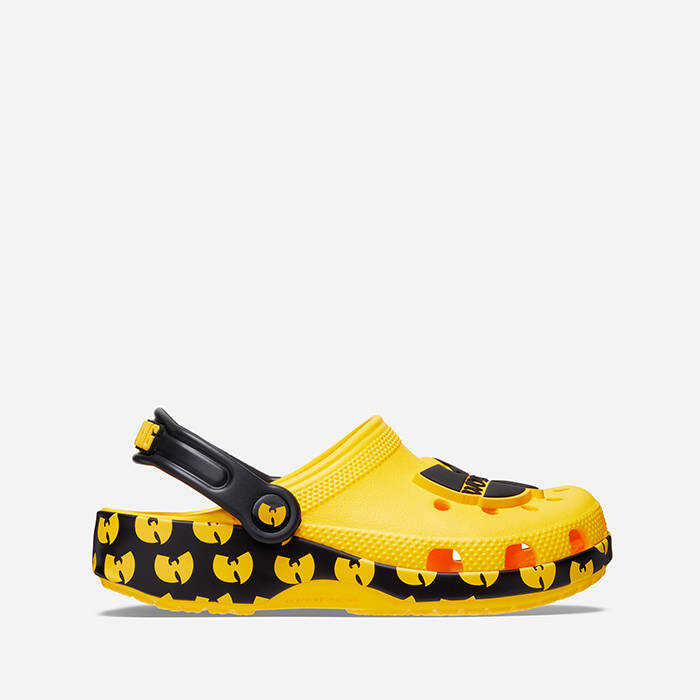 Crocs Classic WU-Tang Clan Clog Kids 207742 yellow/BLACK flip flops Yellow