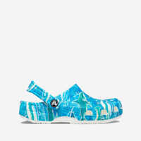 Slapi Crocs Classic pool Party Clog Kids 207826 SHARK/OCEAN Baieti