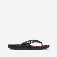 Slapi Crocs Classic Animal Remix Flip 207872 BLACK/LEOPARD Femei