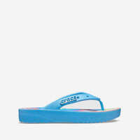 Slapi Crocs Classic Platform Tie Dye Flip 208043 OXYGEN/MULTI Femei