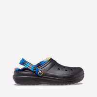 Saboti Flaps Crocs Classic Lined Spray Dye Clog 208081 BLACK / MULTI Femei