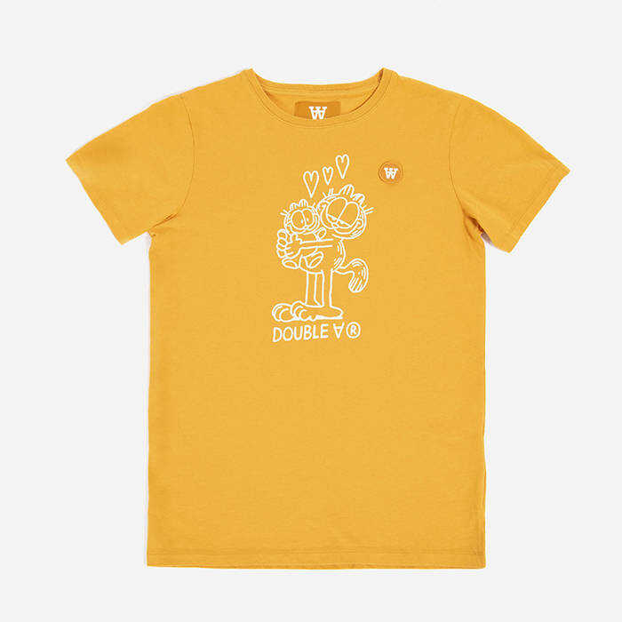 Wood Wood Children\'s T-shirt X Garfield Ola Kids T-shirt in love 30045713-2222 ORANGE ORANGE