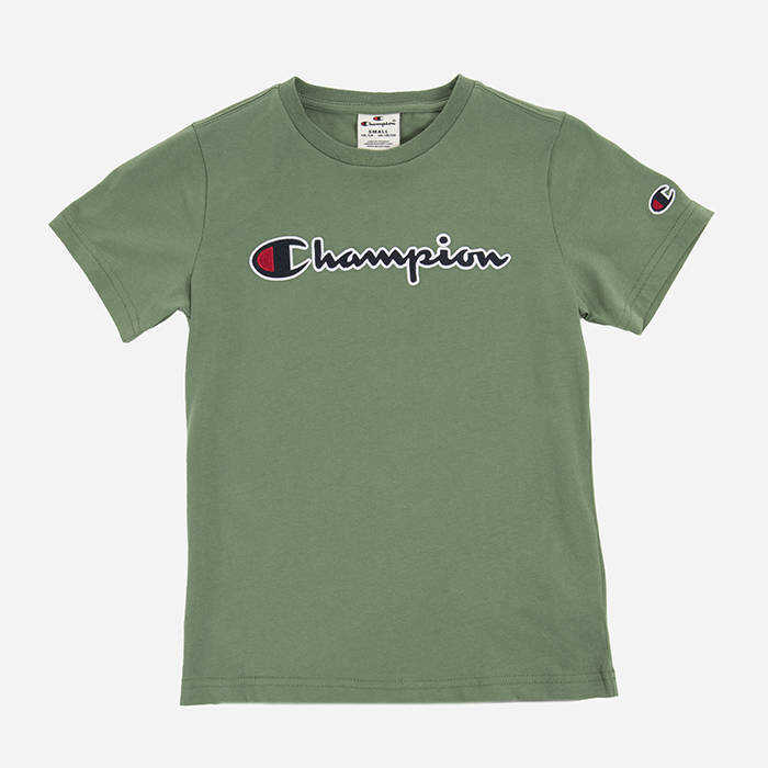 Champion Crewneck T-Shirt 305954 GS098 GREEN