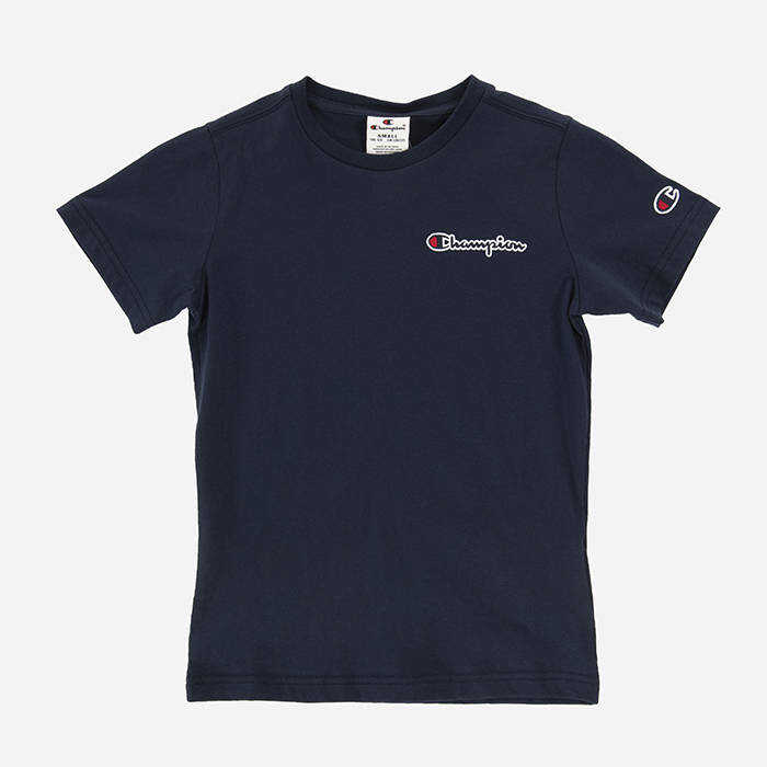 Champion Crewneck T-Shirt 305955 BS538 Navy Blue