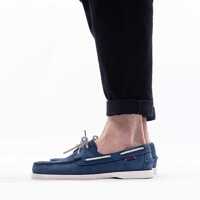 Mocasini Sebago Docksides Portland Nubuck 7000GA0 Blue Navy loafers Barbati