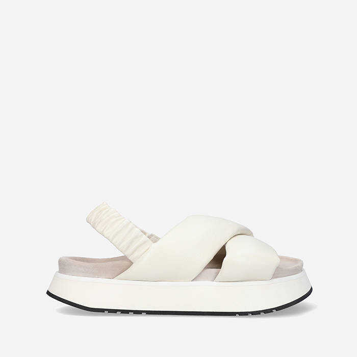 Inuikii Cloud Crossed Platform 70103-35 OFF-WHITE CREAMY