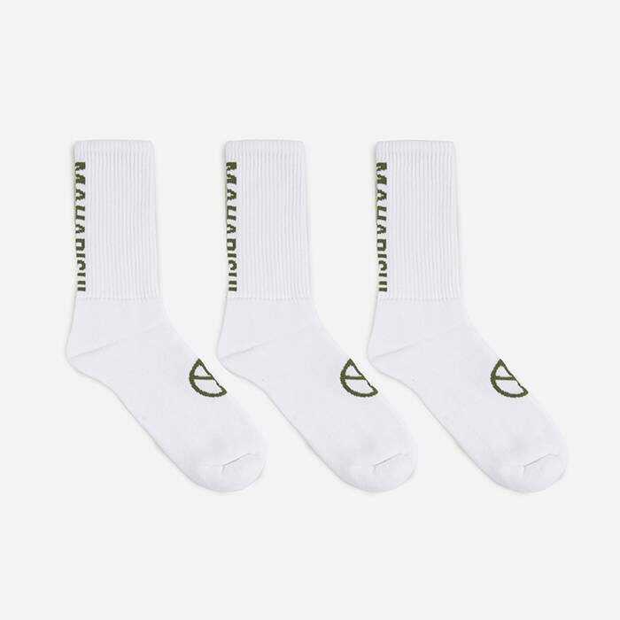 Maharishi Socks Miltype Sport Sock 3-pack 9344 WHITE / WHITE / WHITE WHITE