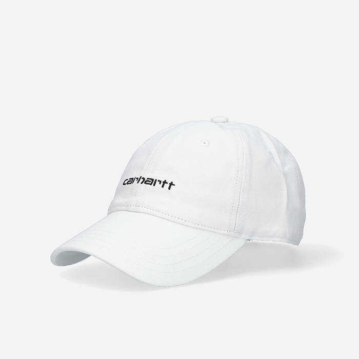 CARHARTT WIP Canvas Script Cap I028876 WHITE/BLACK WHITE