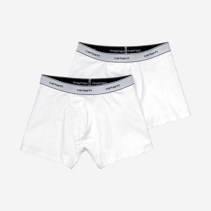 CARHARTT WIP Men\'s boxers Cotton Trunks 2-pack I029375 WHITE WHITE