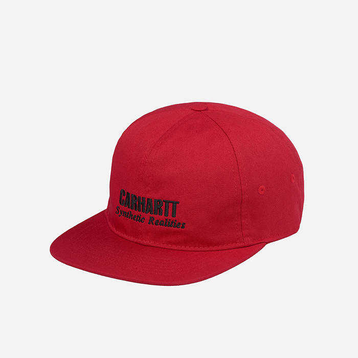 CARHARTT WIP Synthetic Realities Cap I029944 CORNEL/BLACK red