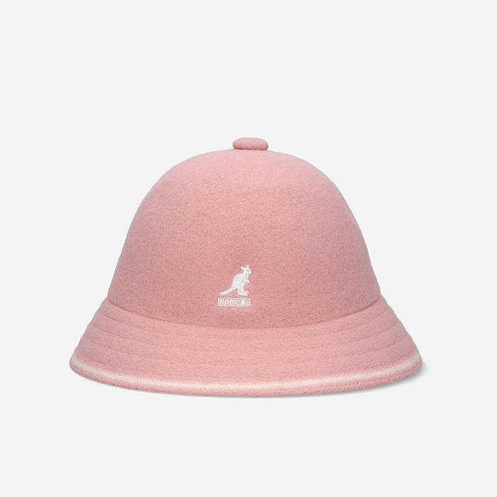 Kangol Stripe Casual hat K3181ST DUSTY ROSE/OFF WHITE PINK