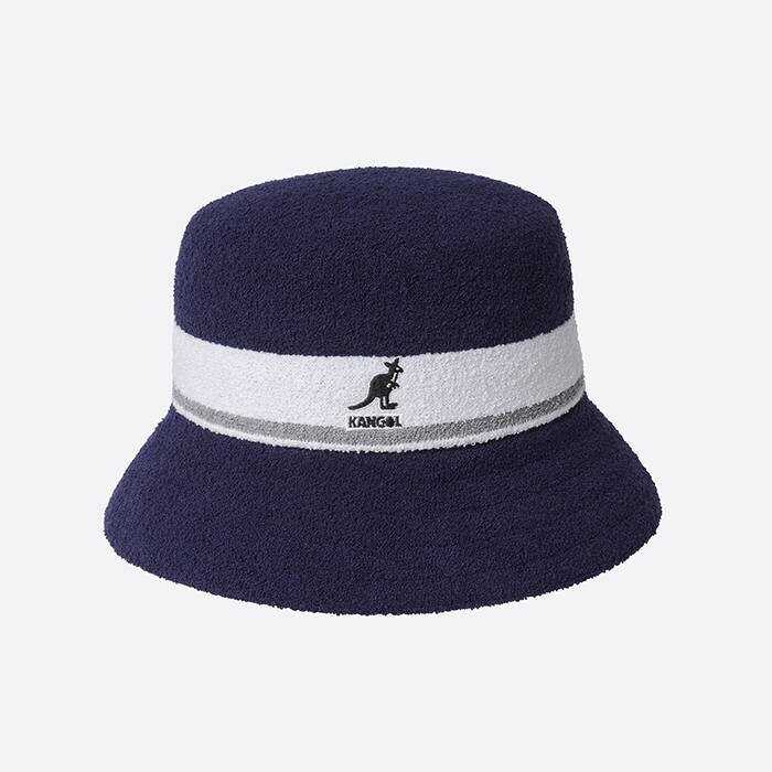 Kangol Bermuda Stripe Bucket K3326ST NAVY Navy Blue