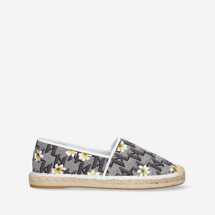 Karl Lagerfeld Kamini Daisygram Slip On KL80122 9LE SZARY