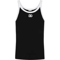 Tricouri 'Marcello' Cotton Tank Top With Logo Embroidery Barbati