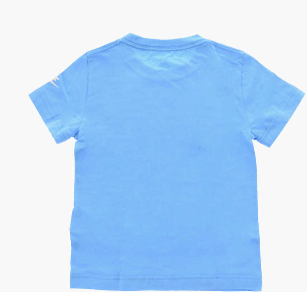 Tricouri Nike Crewneck T-Shirt With Logo Print Light Blue Baieti (BM 9358160) 3