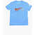 Nike Crewneck T-Shirt With Logo Print Light Blue