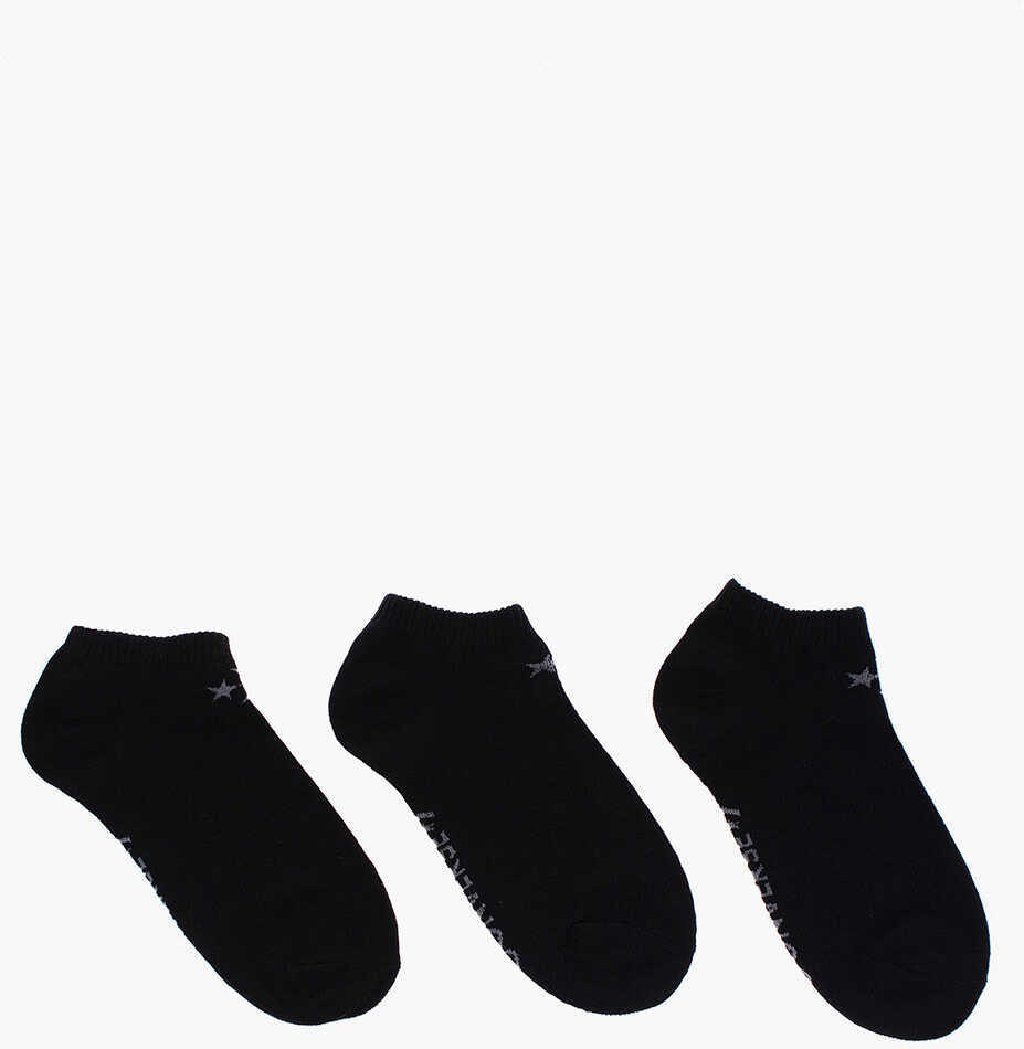 Sosete Converse Solid Color Cotton Stretch 3 Pairs Of Socks Set Black Femei (BM 9358199) 2