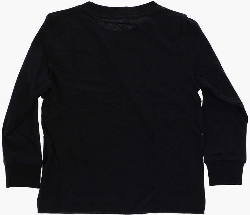 Tricouri Converse All Star Dinosaurs Printed Long Sleeve T-Shirt Black Baieti (BM 9358211) 3