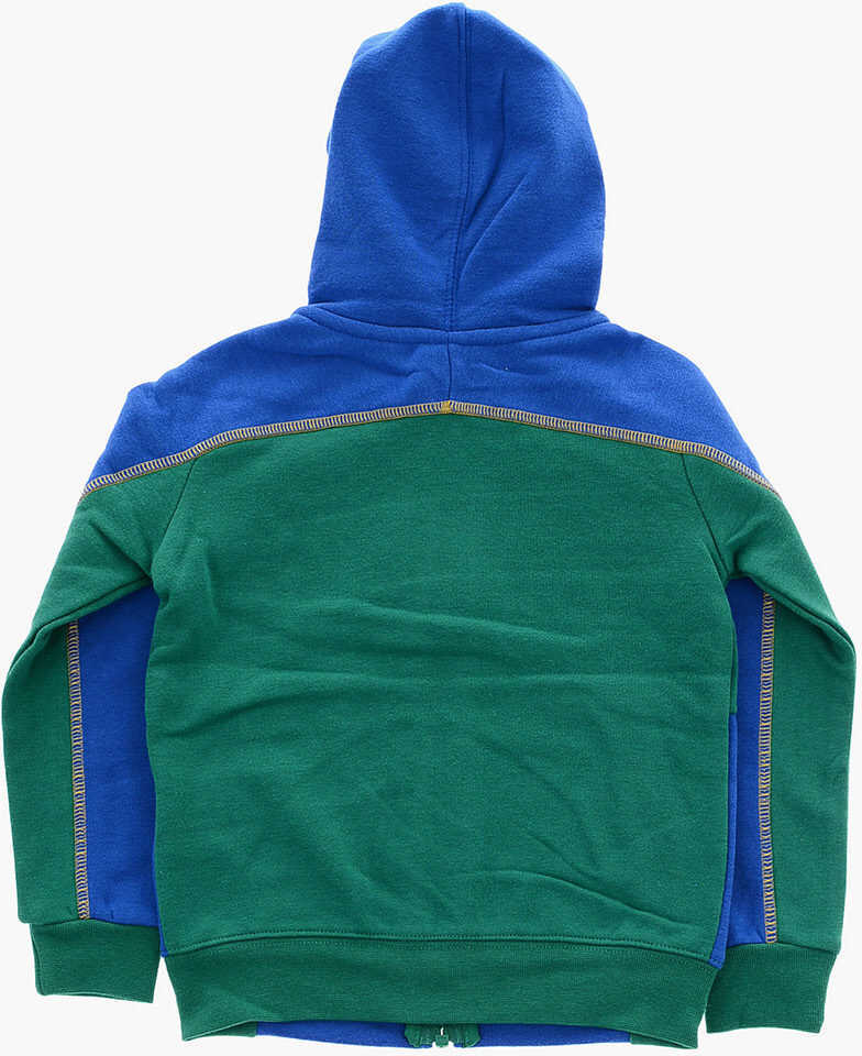 Hanorace Nike Brushed Cotton Hooded Sweatshirt With Zip Closure Blue Baieti (BM 9358454) 3