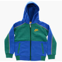 Hanorace Brushed Cotton Hooded Sweatshirt With Zip Closure Baieti
