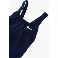 Costume de baie intregi pentru Fete - Costume de baie intregi Nike Logo Embroidered Solid Color One Piece Swimsuit Blue Fete (BM 9358469) - B-mall.ro